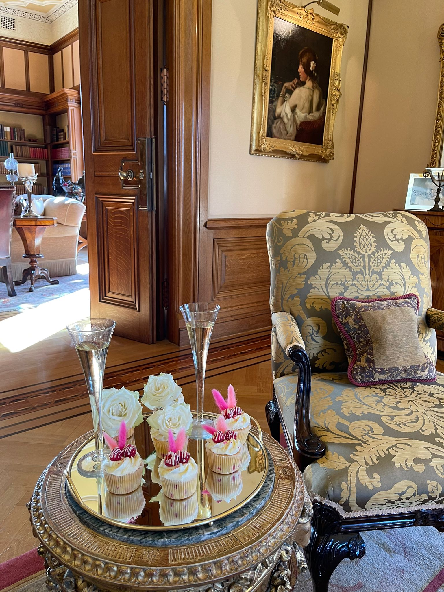 Auchterarder House - tea in the drawing room